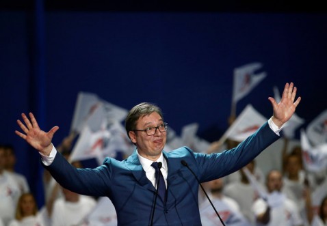 Serbia’s Prime Minister Projected to Win Presidency, Consolidating Control